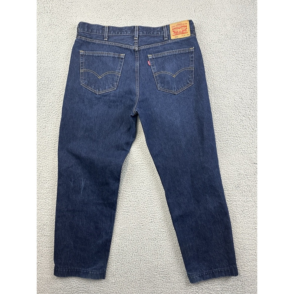 Levis 550 Jeans Mens 38x36 (Fits 38x31) Medium Wash Blue Relaxed Fit - Picture 3 of 13